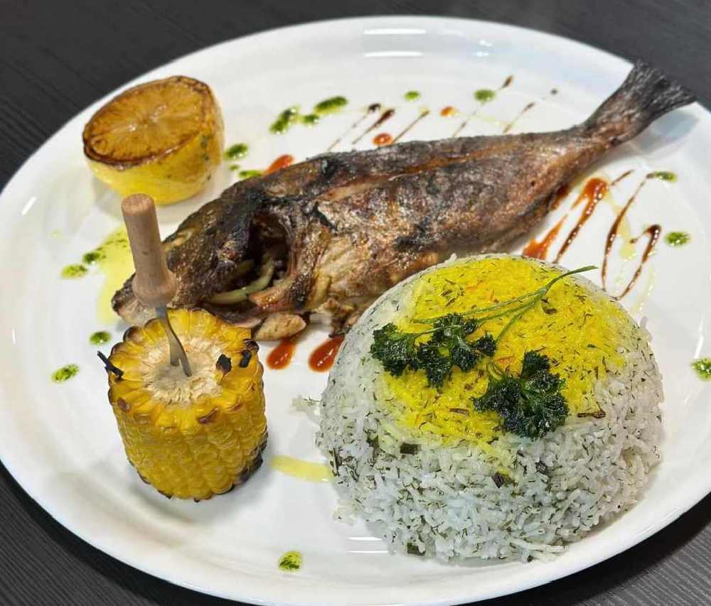 fish rice Served at Mah Cafe in East Barnet